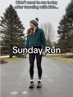 I loved the cold, and my Garmin even told me I was productive 🤍 #sundayrun #travelday #momlife #winterrunning 