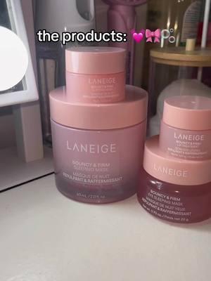 bouncy and firm🫧🩷🎀 @laneige_us #bouncyandfirmsleepingmask #bouncyandfirm #laniegelipsleepingmask #laniege #laneigesleepingmask #laneigewaterbank #laniegeskincare #laneige_partner #laneigeinfluencer #grwm #foryou #foryoupage #fyp 