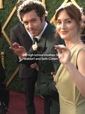 These two 💕!! Seth Cohen and Blair Waldorf 🥰 IRL couple Adam Brody and Leighton Meester are at the #GoldenGlobes! I’m so obsessed with them 💕  #adambrody #leightonmeester #nobodywantsthis  #filmtok #TikTokFashion #blairwaldorf #fyp #fypp #sethcohen #gossipgirl #gossipgirledit 