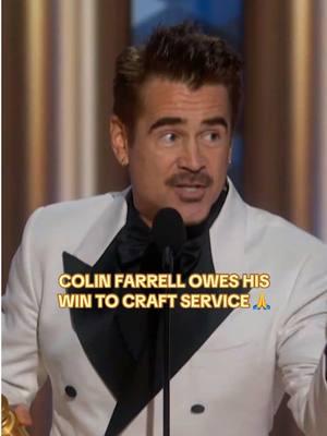 The true unsung heroes 👏👏 #ColinFarrell #ThePenguin #BestActorLimitedSeries #GoldenGlobes #Awards #AwardShow #CBS #SetLife 