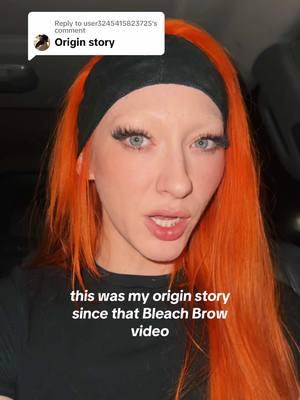 Replying to @user3245415823725 definitely the origin story 😈 #bleachedeyebrows #bleachedbrows 