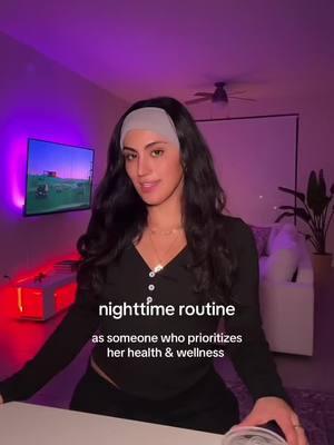 nighttime routine as your health and wellness bestie🤍 #health #wellness #nighttimeroutine #oralhealth #castoroil #acv #insulinresistance #cortisol #womenshealth #healthtips 