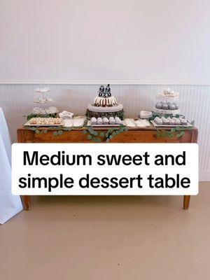 $400 medium sweet and simple dessert table and impressive grooms!  #bakersoftiktok #desserttable #sanantoniodesserttable #wedding #sanantonioweddings 