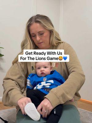 Go Lions🦁💙 #lionsgame #babysfirstgame #lions @Detroit Lions #lionsfootball🏈 