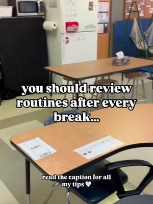 Reviewing routines after breaks is CRUCIAL! -Start immediately so you avoid wasted time -Use visuals for everything: it will show your students what they should be doing instead of just saying it to them -Review daily routines like morning meeting, lunch, centers, recess, and more! -Take your time reviewing routines and easing back into the structure of your classroom! Comment ROUTINES for the link to the Special Ed Routines Bundle! #routine #structure #structuredclassroom #specialed #visuals #specialeducation #specialeducationteacher #specialedteacher #teacherlife