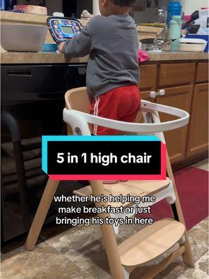 I absolutely love how this high chair grows with your little one and can change to a toddler tower or sitting chair with ease! We will definitely be using this for years to come! @Momcozy Official #momcozymom #momcozy #highchair #toddlertower #toddlerlife #toddlermom 