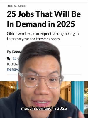 Most in demand jobs for 2025! #newjobs #hiring #newyear