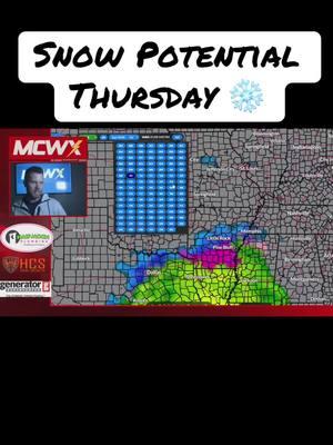 Snow potential #okwx #txwx Thursday/Friday