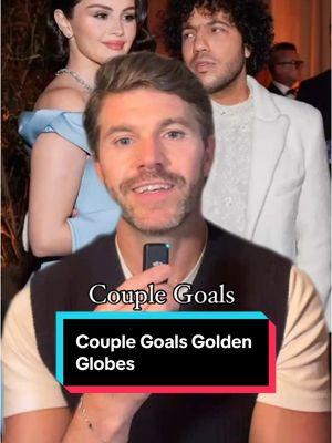 Couple goals #goldenglobes #selenagomez #cooperkoch #catherineohara 