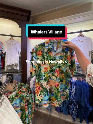 All the Hawaiian surf shops are so fun! 🏄‍♀️🐋  📍Whalers Village, Maui #maui #hawaiishopping #whalersvillage 