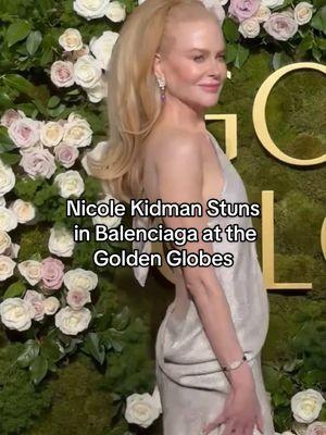 #NicoleKidman is so #babygirl. The star stunned in #Balenciaga at the 2025 #GoldenGlobes this evening in LA. 