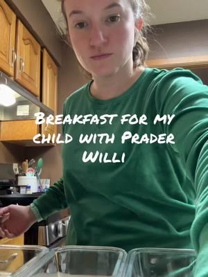 Breakfast is prepped #mcclellandfamily #praderwillisyndrome #praderwilliawareness #pwsawareness #teamjocelyn 