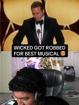 WICKED GOT ROBBED FOR BEST MUSICAL AT THE GOLDEN GLOBES 🤯 #wicked #goldenglobes #awards  #emiliaperez #anora #challengers 