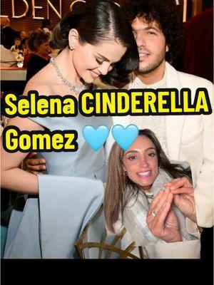 Selena CINDERELLA Gomez 💍#selenagomez #goldenglobes #bennyblanco #greenscreen 