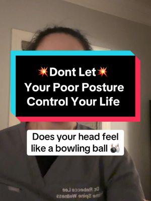 Does your head feel like a bowling ball? #neckmassager #neckpainrelief #posture #muscletension #forwardheadposture #kyphosis 