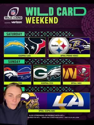 WHOS READY?! #sportsnschmidt #NFLPlayoffs #nflwildcardweekend #nflgames #nflfans #nflseason 