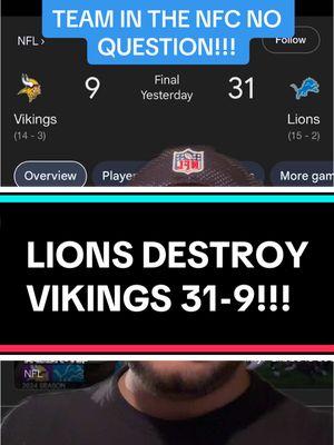 #greenscreen LIONS DESTROY VIKINGS 31-9!!! #fyp #nfl #football #sports #rant #viral #trending #opinion #lions #vikings #detroitlions #minnesotavikings #unbelievable #wow #wtf #crazy #domination #dominance #whatagame #footballtiktok #sportstiktok 