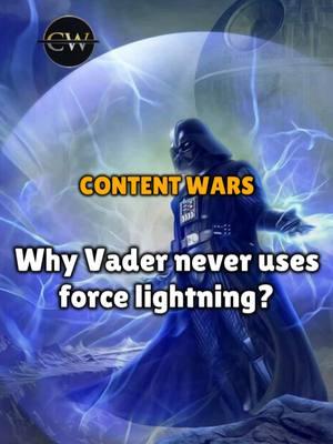 Why Vader doesn't use Force Lightning #starwars #darthvader #vader #fyp #Starwarstiktok #sw #darth_tiktok#contentwars #starwarstiktok