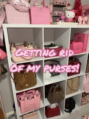 I can’t believe I’m saying this …  #declutter #decluttering #purses #purse #pursecollection #declutteryourlife #declutteringchallenge #pursetok #clean 