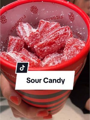 I dont even love licorice but SOUR STRAWBERRY FILLED? Yes. #sourcandy #sourlicorice #licorice #licoricecandy #sour #sourcandyreview #candytok #latenightsnack #pregnancycravings #sourcandies 