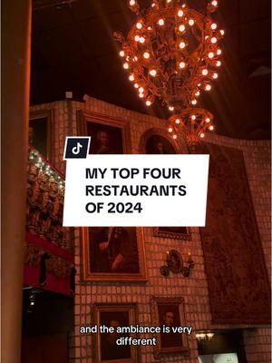 TOP 4 RESTAURANTS OF 2024👀 I have been to A LOT of restaurants throughout 2024 & it was a struggle to narrow down to my absolute favorites. So I narrowed it down to Florida only & with these 5 criteria’s: 1. Food quality 2. Service 3. Ambience  4. Experience (beyond the meal) 5. Would I return / go out of my way to go there? I had about 20 restaurants that I really enjoyed dining at however only these 4 restaurants got a perfect 5/5 score so I wanted to share it with you guys!  Have you been to any of these restaurants? Would you go? Most importantly: what was YOUR favorite restaurant that you dined at in 2024?! I would love to know!!!  Thank you for being here & HAPPY NEW YEAR🤍🥰 #innythefoodie #restaurants #miami #orlando #tampa #miamibeach #gisellemiami #namiorlando #bernssteakhouse #mila #lounge 