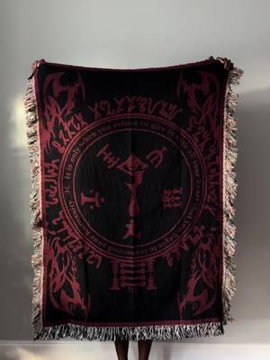 Hellsing inspired throw blanket!  #hellsing #hellsingultimate #anime #animemerch #animetiktok #alucardhellsing 