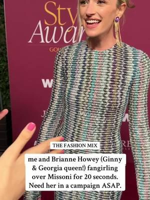 Brianne Howey in Missoni was everything and MORE for Golden Globes weekend at the @WWD style awards!!!! SUCH A MOMENT !!! Get her in a campaign ASAP @Missoni @BrianneHoweyOffical !!!! #missoni #briannehowey #ginnyandgeorgia #netflix #popculture #missoni #italianfashion #celebrityinterview #wwd #goldenglobes2025 #redcarpet #fashionnews #fashiontiktok #thefashionmix  