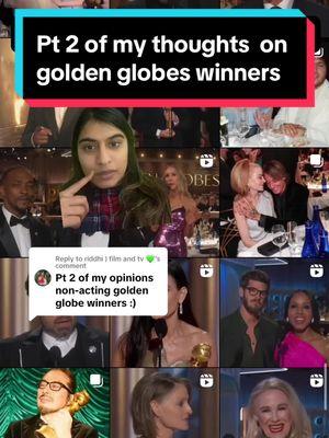 Replying to @riddhi | film and tv 💚 what a golden globes 🤪 #goldenglobes #goldenglobes2024 #bradycorbet #emiliaperez #thebrutalist #2024movies #2024films #movietok #filmtok #awardsseason #awardsseason2025 #oscars #oscars2025 #challengers #challengersmovie #zendaya #goldenglobeawards  