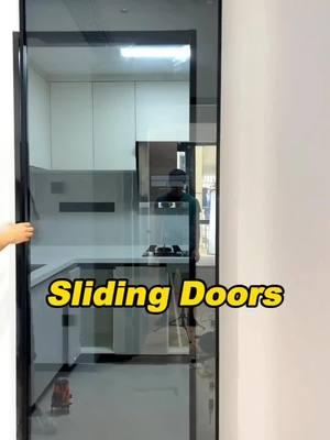 Sliding doors simple and beautiful. #slidingdoors #glassdoors #foldingdoor #frenchdoors #door #doors #aluminum #factory #tottme #tottmetal