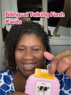 I linked the English & Bilingual Version to the video. These talking flash cards are a absolute mush have. #talkingflashcards #sightwords #education #learningforkids #spanishlanguage #englishlanguage  