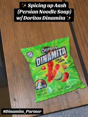 #Dinamita_Partner Aash just got a whole lot better. Try a sprinkle of Doritos Dinamita for a nice kick, you won’t regret it. #doritos #doritosdinamita #snacks #fyp