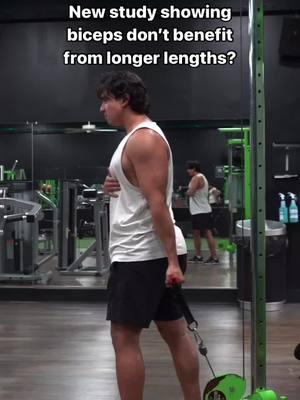 WHAT WAS STUDIED? To examined the impact of resistance training on muscle performance, comparing peak torque occurring only at long muscle lengths to one comparing a mix of long and short muscle lengths. WHO WAS STUDIED? 7 individuals (5 males and 2 females) aged 18-40 who had: •  At least 2 consecutive years of resistance training experience •  No health contraindications to exercise (e.g., heart disease, hypertension, diabetes, etc.) THE STUDY: 7 participants completed 8-week training conditions (LONG and MIXED). Measurements were taken before and after. LONG: 6 sets of seated lengthened curls to failure MIXED: 3 sets each of seated lengthened and standing shortened curls RESULTS: Both training methods led to significant gains in elbow flexor muscle size. While the LONG method showed slightly greater increases in muscle size compared to the MIXED method, this difference was not considered substantial. WHY THESE RESULTS?  The exercise selected was of poor choice because it primarily stretches the biceps tendon rather than the biceps muscle itself. Additionally, the internal forces within the muscle during this exercise are relatively weak. Furthermore, the small sample size could’ve also results in the detection of small effects.  SUMMARY: While this study didn’t really show a meaningful difference between condition. The limitations it carry’s prevent any conclusion of the biceps not benefit from longer lengths. Reference:  https://www.researchgate.net/publication/387135187_Mixing_Up_Muscle_Lengths_The_Effects_of_Manipulating_Peak_Torque_At_Different_Muscle_Lengths_in_the_Elbow_Flexors #GymTok #biceps #bicepcurl #hypertrophy #musclegrowth #fyp 