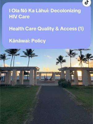 I Ola Nō Ka Lāhui: Decolonizing HIV Care SDOH: Health Care Quality and Access Part 1: Kānāwai (Policy) Health care quality and access is intuitively the most obvious of the social determinants of health. The type of health care and quality of health care available and ACCESSIBLE to us plays a huge role in our health outcomes. @nmachiv  #HIV #Health #Care #Prevention #Policy #Hawaii #Hawaiian #History #Social #Determinants #DEF #NMAC #Minority #BIPOC #Native #Indigenous