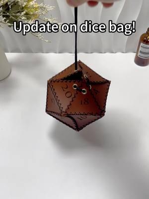 New Leather D20 Dice Bag Polyg#dicebag #fyp #TikTokShop 