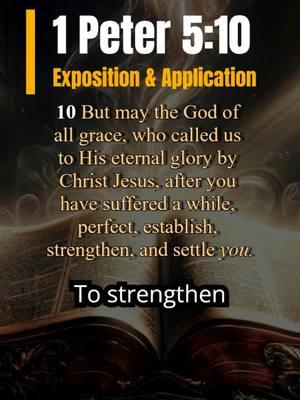 1 Peter 5:10 - God's Grace in Suffering #bible #bibleverse #biblestudy #devotional #christiantiktok #wordofgod #TrueFaith #repent #1peter #gospel #scripture #CountTheCost #LivingForChrist #christian #biblicalwisdom #exposition #sermon #endtimes