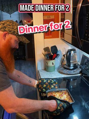 Pizza casserole. It was delicious. I have leftovers. #fypシ #beardsoftiktok #bearsoftiktok🐻 #beardedmen #beard #bears #thisiswhyimsingle #single #vibes #SelfCare #introvert #adventure #michigan #homelife #dinner 