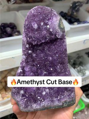 the most affordable amethyst cut base pieces ever😍🔥 #amethyst #cutbase #rawcrystals #crystalwholesaler 