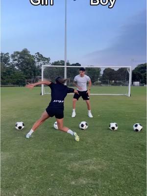 Shooting+Barefoot Crossbar challenge against my boyfriend… #Soccer #football #soccergirl #soccerboy #overtime 