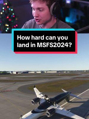 How hard can you land in MSFS2024? #aviation #msfs #flightsim #simulator #airliner 