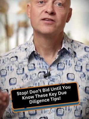 🚨 Stop! Don’t Bid Until You Know These Key Due Diligence Tips! 🚨 Thinking about bidding at an upset tax sale? Make sure you’re not walking into a financial pitfall! Discover the essential due diligence steps that will help you bid with confidence and avoid costly mistakes. Get all the insider tips and tricks here: https://bobdiamond.link/AccessHere #TaxSales #RealEstateInvesting #DueDiligence #InvestmentTips #WealthBuilding #SmartInvesting #TaxLien #PropertyFlipping