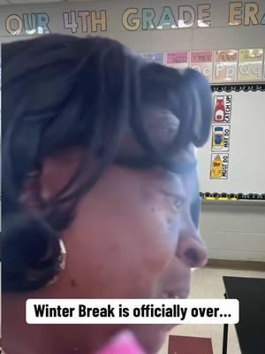 Winter break is officially over, and I’m trading my cozy mornings and peaceful days for alarms, lesson plans, and non-stop talking. 😩 Reality is hitting hard, but we’ll survive... right? Asking for a friend. 😂 #TeacherLife #WinterBreakBlues #BackToReality #TeacherStruggles #CoffeePlease #ClassroomChaos #teachersoftiktok #TeachingAfterBreak #EduHumor #TeachersOfInstagram #CapCut 