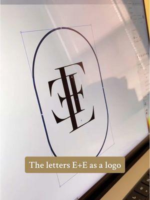 Design with us ✨ The letters E+E as a logo. Getting to explore the luxurious typography in this one was so fun.  #logochallenge #branddesigner #designprocess #adobeillustrator