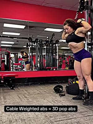 Cable abs to make your abs pop  #musclegoddess #carolynemarquez #fitness #fyp #follistatin344 #superhero #ems #garmclinic #minicircledna  #glutes #glutegoddess #hourglassfigure 