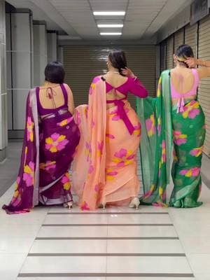 #5000 only for 5 piece #1250 only 1 piece #wholesale #flowerprint #brushpaint #Joda sari #Wedding #Joda #Reasonable price #delivery all over nepal 