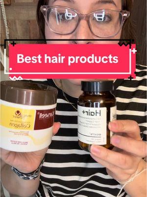 My two favorite hair products! Made my hair grow 5”. Plus my hair is not falling out like before. Highly recommend #hair #longhairgoals #hairsupplier #shinyhair @Karsellcollagen.us @BIGVITA_Supplement 