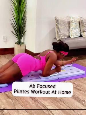 Awesome, inexpensive way to get the pilates experience at home #pilatesreformer #athomeworkouts #athomeworkoutequipment #abworkoutathome #trainingboard #pilatesworkout#TikTokShop 