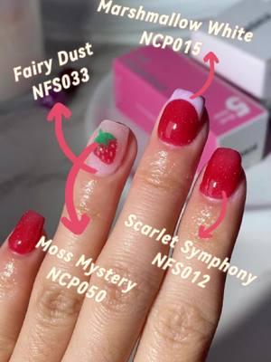 Can you believe the strawberry vibe nail inspo by powder and liquid system!? 🙋‍♀️💕 get your acrylic nails done at home plus the simplest French dip nails process ✨👀 #strawberrynails🍓 #diynails #fruitnails #pinknails #frenchnail #rednails #pinknails💅 #diynails #cutenails #whitenails #shimmernails #nudenails #dipnailstutorial #dipnailsystem #nailsartvideos #softnails #cutenails #fyp 