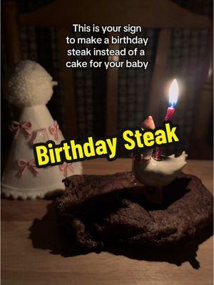 Why settle for cake when you can treat your little one to a birthday steak? 🎂🥩 . #BirthdaySteak #ParentingIdeas #SteakLovers #BabyBirthday #FirstBirthday #creatorsearchinsights #One #BabyGirl #toddler #OneSillyGoose 