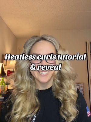 Heatless curls & satin bonnet for the win! I think I’m finally getting the hang of it 😍💃🏼 #heatlesscurls #heatlesscurlstutorial #hairtutorial #hairreveal #wheelchairlife #disabilitylife 