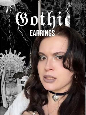 Some earrings for goth girlies 🥀 ft. @Ask & Embla @Regalrose Hallows Eve Apothecary @Darkling Beloved #greenscreen #gothic #goth #gothicjewelry #vampire #vampireaesthetic 